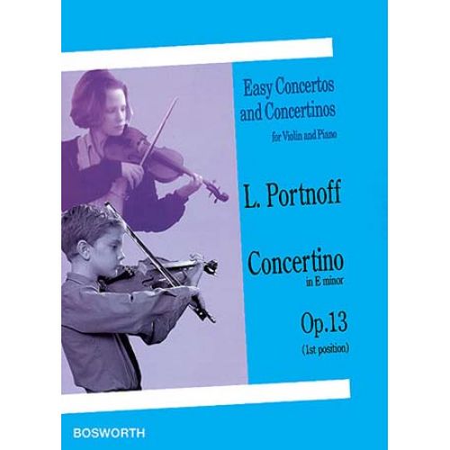 PORTNOFF L. - CONCERTINO OP. 13 E-MOLL - VIOLON ET PIANO