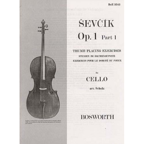  Sevcik - Op.1 Part 1 - Exercices Pour Le Doigte Du Pouce - Violoncelle