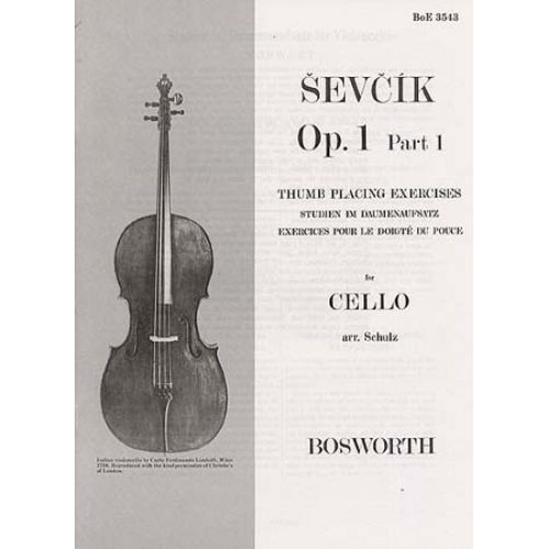 SEVCIK - OP.1 PART 1 - THUMB PLACING EXERCISES - CELLO