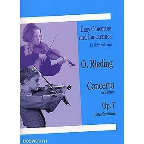 RIEDING OSCAR - CONCERTO OP.7 E-MOLL - VIOLON & PIANO