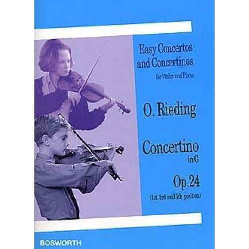 RIEDING OSCAR - CONCERTINO OP.24 EN SOL MAJEUR - VIOLON & PIANO