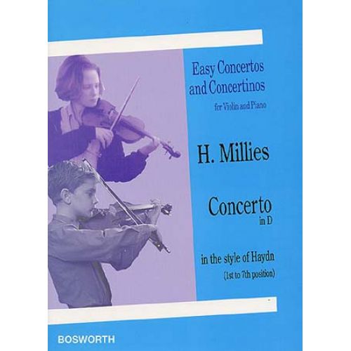 BOSWORTH MILLIES H. - CONCERTO IN D - VIOLON ET PIANO