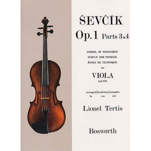  Sevcik - Etudes Op.1 Parts 3 Et 4 Ecole De La Technique - Alto