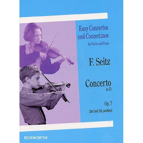 SEITZ F. - CONCERTO IN D OP.7 - VIOLON, PIANO