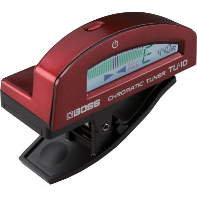 BOSS TU-10-RD CLIP-ON CHROMATIC TUNER WITH COLOUR DISPLAY