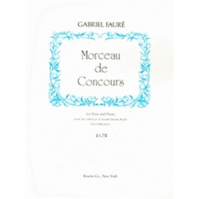 FAURE GABRIEL - MORCEAU DE CONCOURS - FLUTE & PIANO