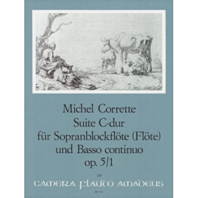 CORRETTE M. - SUITE C-DUR OP. 5/1 - FLB SOPRANO ET BC