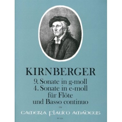 AMADEUS KIRNBERGER J.P. - 9th SONATA IN G MINOR / 4th SONATA IN E MINOR - FLUTE & BC