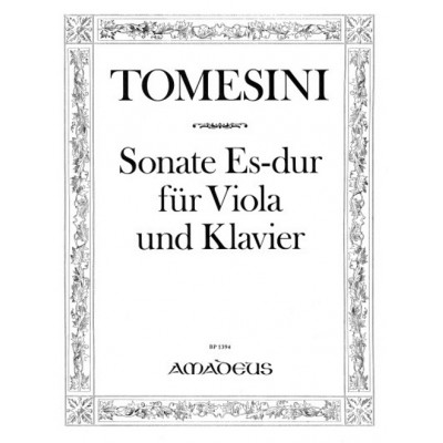TOMESINI G.P. - SONATA FLAT MAJOR - ALTO & PIANO 