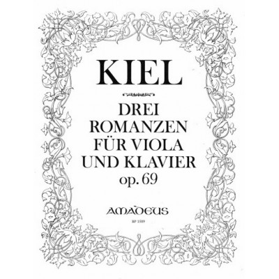 KIEL F. - 3 ROMANCES - ALTO & PIANO 