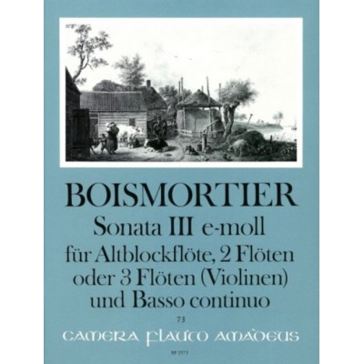 BOISMORTIER - SONATE III OP.34 E-MOLL - CONDUCTEUR & PARTIES 