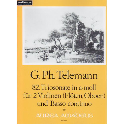 AMADEUS TELEMANN G.PH. - 82. TRIOSONATE (SONATA POLONAISE) IN A-MOLL - 2 VIOLINEN (FLOTEN, OBOEN), BC