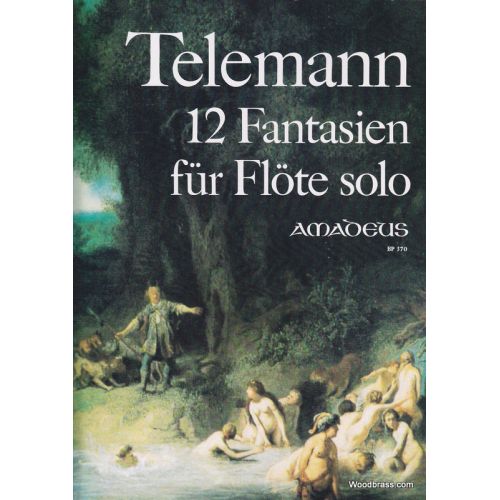 TELEMANN G. PH. - 12 FANTASIEN - FLUTE A BEC ALTO SOLO
