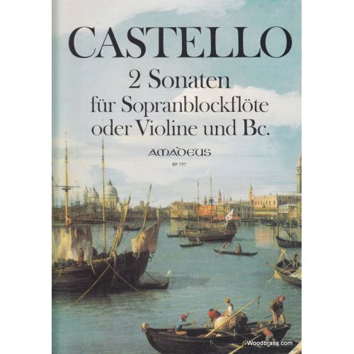  Castello Dario - Zwei Sonaten Fr Zwei Sopranblockfloten Oder Violine Und Basso Continuo 