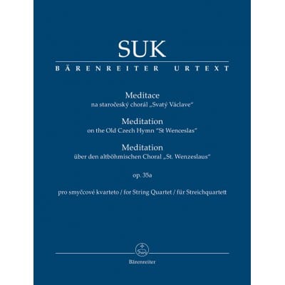  Suk Josef - Meditation On The Old Czech Hymn St Wenceslas Op.35a - Conducteur