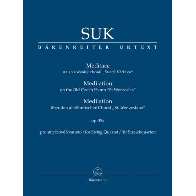 SUK JOSEF - MEDITATION ON THE OLD CZECH HYMN 