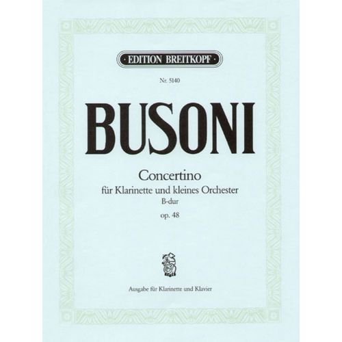 BUSONI F. - CONCERTINO OP. 48