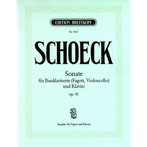  Schoeck O. - Sonate Op. 41 - Basson, Piano