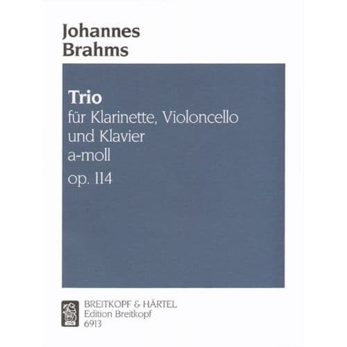  Brahms J. - Trio La Mineur Op. 114 Clarinette, Cello, Piano