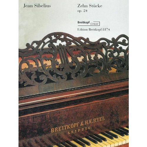 EDITION BREITKOPF SIBELIUS J. - ZEHN STUCKE OP. 24