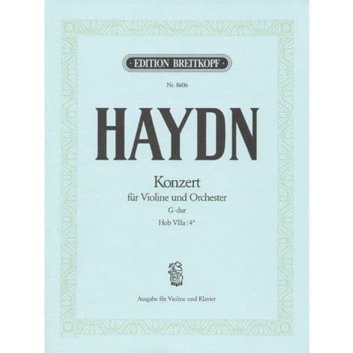 HAYDN J. - CONCERTO POUR VIOLON EN SOL MAJEUR HOB VIIA:4 - VIOLON, PIANO