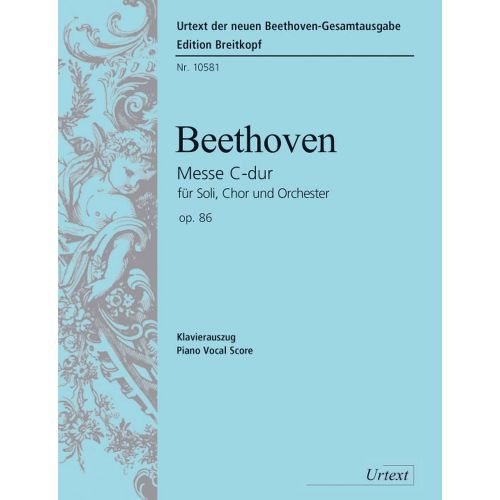 BEETHOVEN L.V. - MESSE DO MAJEUR OP. 86 - CHANT, CHOEUR, PIANO