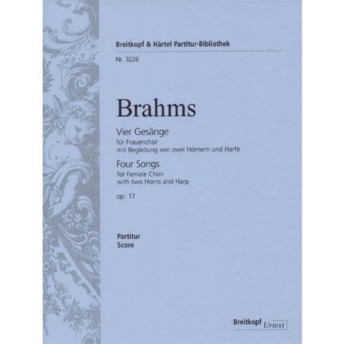 BRAHMS J. - VIER GESANGE OP. 17