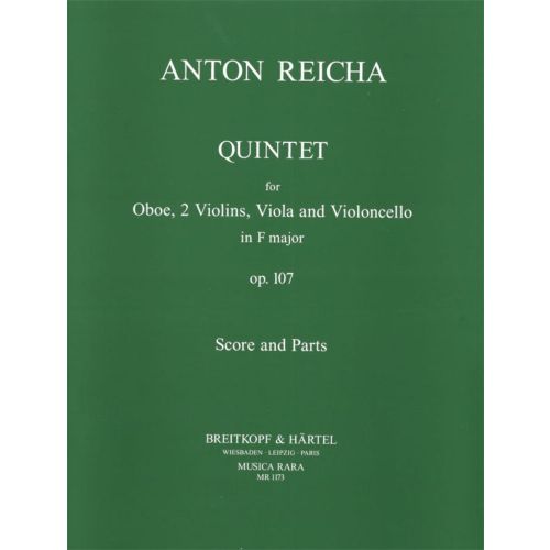 MUSICA RARA REICHA A. - QUINTETT IN F OP. 107