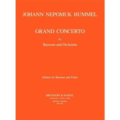 HUMMEL J.N. - GRAND CONCERTO - BASSON, PIANO
