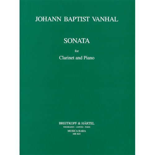 EDITION BREITKOPF VANHAL J.B. - SONATE IN B