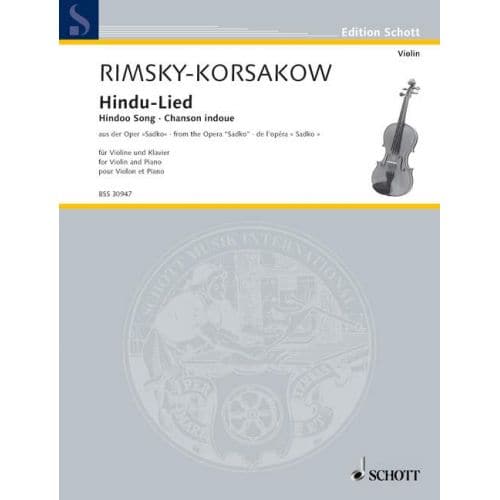 RIMSKY-KORSAKOV N. - HINDU-LIED - VIOLIN AND PIANO