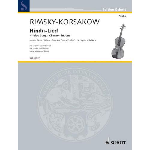RIMSKY-KORSAKOV N. - HINDU-LIED - VIOLIN AND PIANO