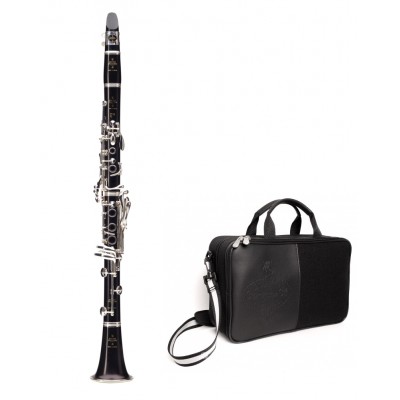 H HILABEE Housse de Clarinette Sac de Protection en Tissu Oxford pour Joueur Musicien Etudiant 38x25,5x17,5 cm Noir 