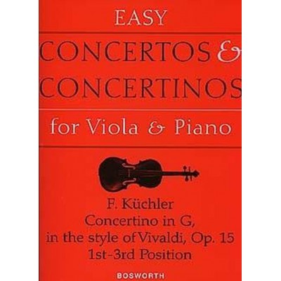 KUCHLER F. - CONCERTINO IN D OP.15 - ALTO & PIANO 