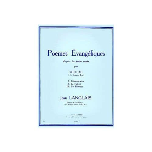 LANGLAIS JEAN - POEMES EVANGELIQUES (3) - ORGUE