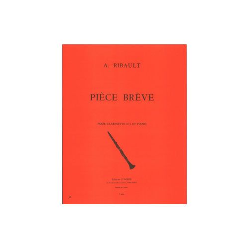 COMBRE Ribault - Pièce Brève - Clarinette et Piano