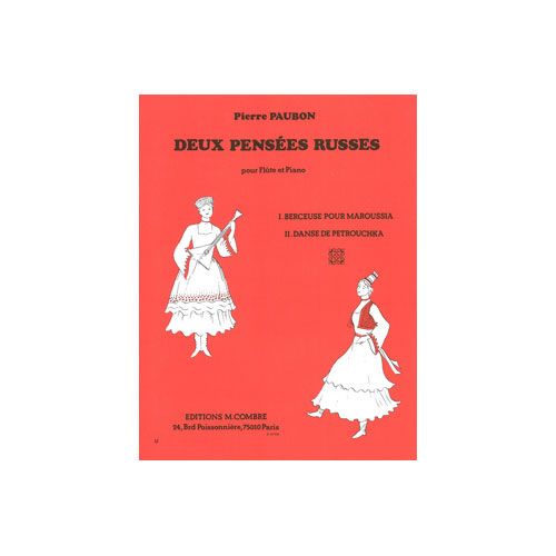 COMBRE PAUBON PIERRE - PENSEES RUSSES (2) - FLUTE ET PIANO