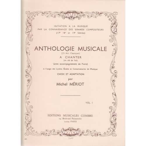 MERIOT MICHEL - ANTHOLOGIE MUSICALE VOL.1