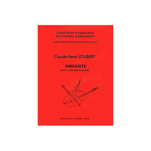  Joubert Claude-henry - Andante - Orchestre A Cordes