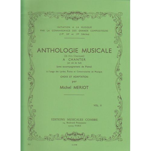 COMBRE MERIOT MICHEL - ANTHOLOGIE MUSICALE VOL.2