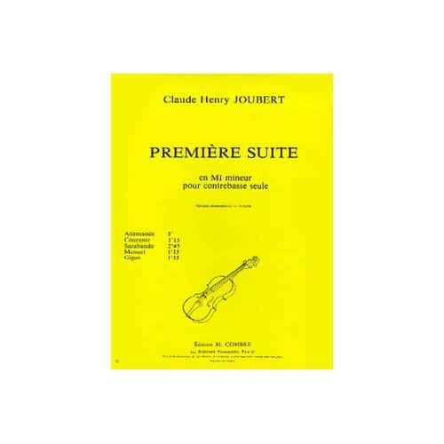 JOUBERT - PREMIÈRE SUITE EN MI MINEUR - CONTREBASSE SEULE