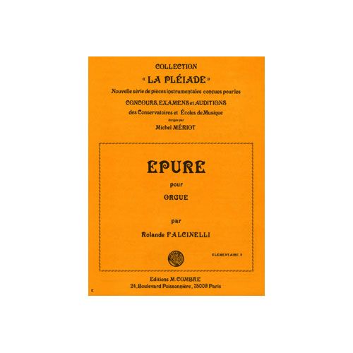 FALCINELLI ROLANDE - EPURE OP.66 N.1 - ORGUE