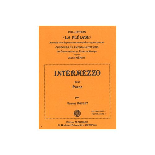 PAULET VINCENT - INTERMEZZO - PIANO