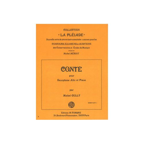 COMBRE Gully - Conte - Saxophone et Piano