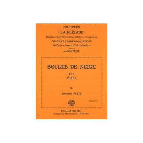 POLTZ - BOULES DE NEIGE - PIANO