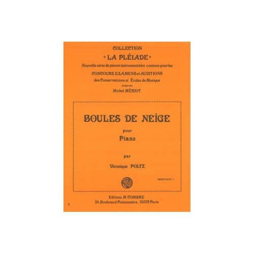 POLTZ VERONIQUE - BOULES DE NEIGE - PIANO