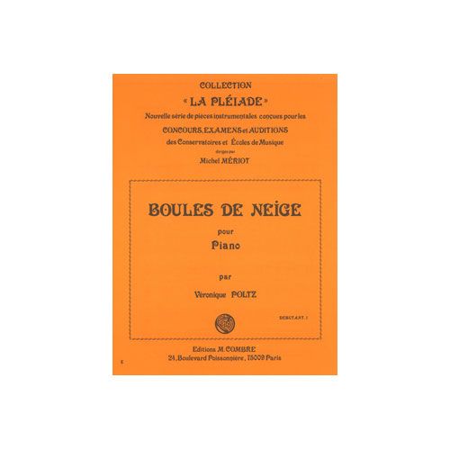 COMBRE Poltz - Boules De Neige - Piano