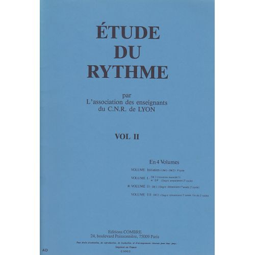 CNR DE LYON - ETUDE DU RYTHME VOL.2