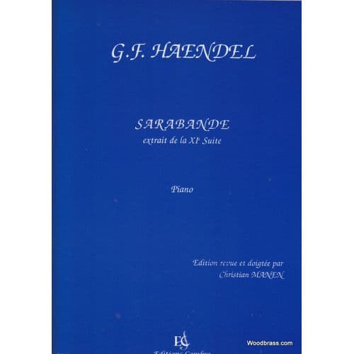  Haendel Georg Friedrich - Sarabande Extr. De La Xie Suite - Piano