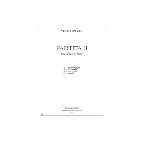 PAULET VINCENT - PARTITA II - FLUTE ET PIANO